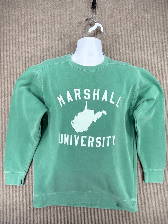 Comfort Colors Other - Comfort Colors Marshall University Green Crewneck Sweatshirt Medium